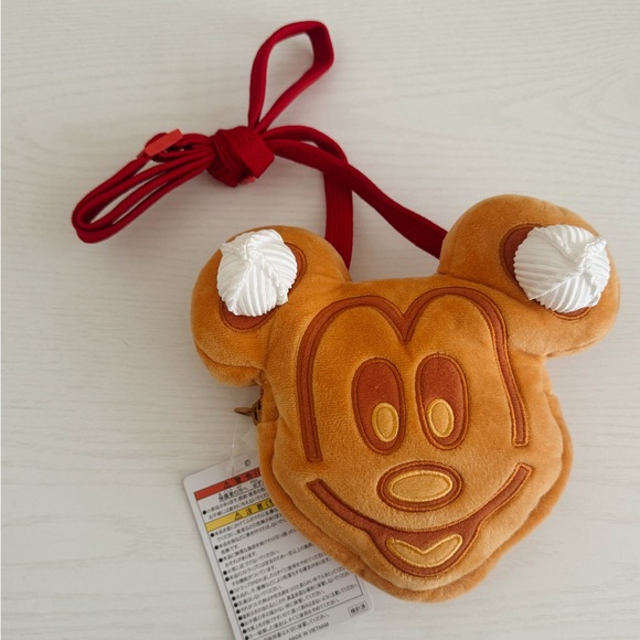 Disney Accessories - Tokyo Disney Mickey Mouse waffle plush crossbody bag